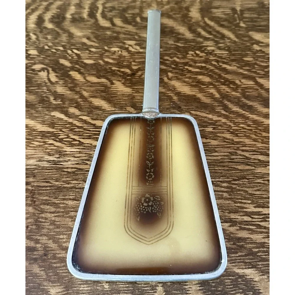 Vintage Antique Old Hand Held Vanity Mirror